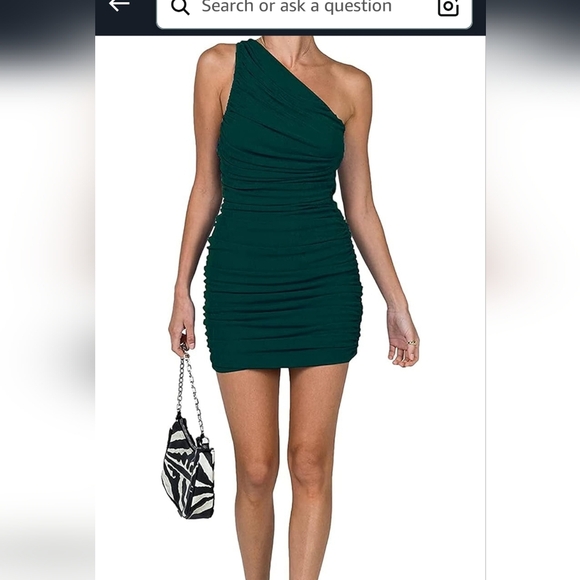 One-Shoulder Yellow Dress - Picture 5 of 6